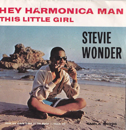 Stevie Wonder : Hey Harmonica Man  (7")