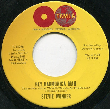 Stevie Wonder : Hey Harmonica Man  (7")