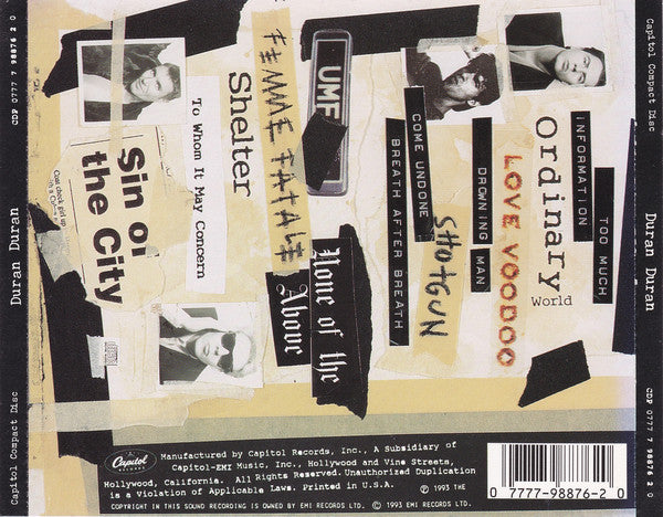 Duran Duran : Duran Duran (CD, Album)