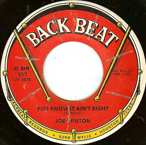 Joe Hinton (2) : You Know It Ain't Right / Love Sick Blues (7", Single)