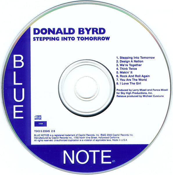 Donald Byrd : Stepping Into Tomorrow (CD, Album, RE, EMI)