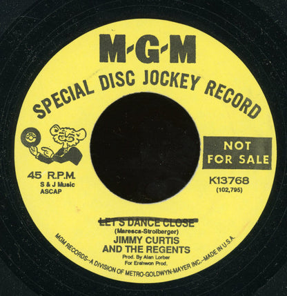 Peter Jarett And The Fifth Circle, Jimmy Curtiss And The Regents (2) : Let's Dance Close (7", Promo, Unofficial)