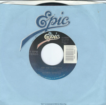 Gloria Estefan : Get On Your Feet / Words Get In The Way (Live From The Homecoming Concert) (7", Single, Styrene, Car)