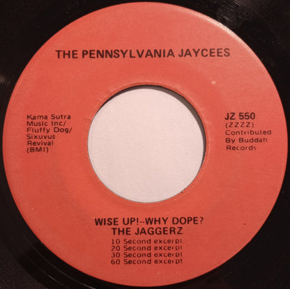 The Jaggerz : Wise Up! -- Why Dope? (7", Single, Promo)
