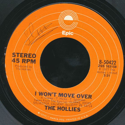 The Hollies : Draggin' My Heels (7", Single)