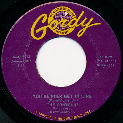 The Contours : Shake Sherry (7", Single, Roc)