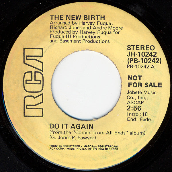 New Birth : Do It Again (7", Mono, Promo)