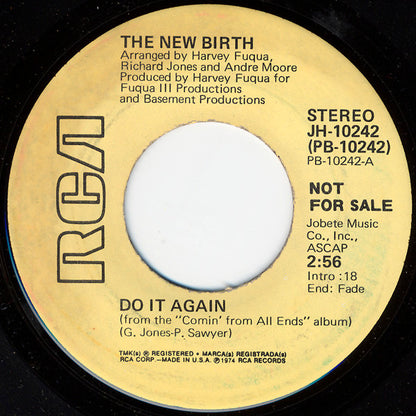New Birth : Do It Again (7", Mono, Promo)