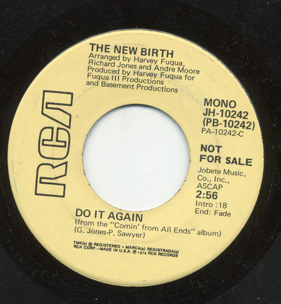 New Birth : Do It Again (7", Mono, Promo)