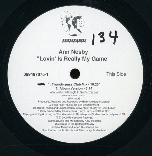 Ann Nesby : Lovin' Is Really My Game (12")