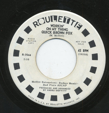 Quick Brown Fox : Come On Down To New Orleans / Workin' On My Thing (7", Promo)