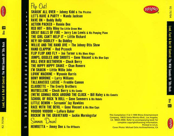 Various : Loud, Fast & Out Of Control (The Wild Sounds Of '50s Rock) (4xCD, Comp, RM + Box)