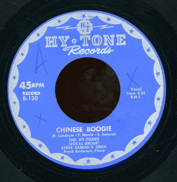The Hy-Tones : I'm A Fool / Chinese Boogie (7", Unofficial)