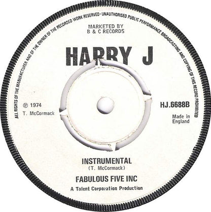 Turnell McCormack And The Cordells : Irie Festival (7")