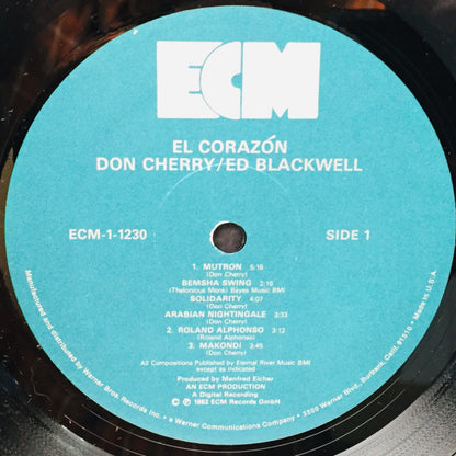 Don Cherry / Ed Blackwell : El Corazón (LP, Album)