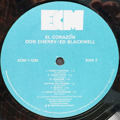 Don Cherry / Ed Blackwell : El Corazón (LP, Album)