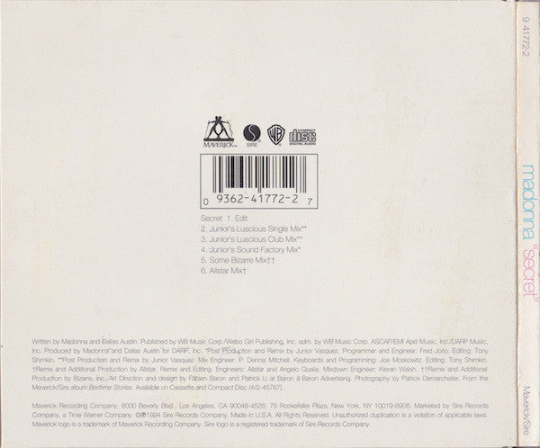 Madonna : Secret (CD, Maxi, FLP)