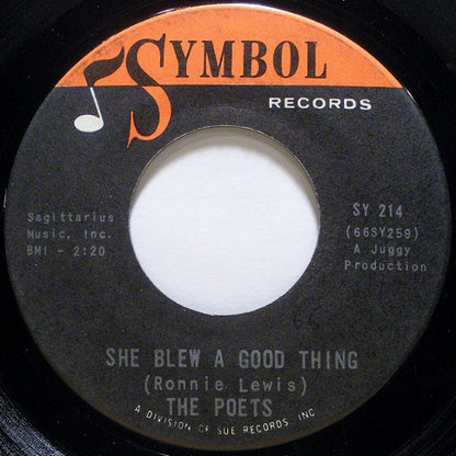 The Poets (4) : She Blew A Good Thing / Out To Lunch (7", Single)
