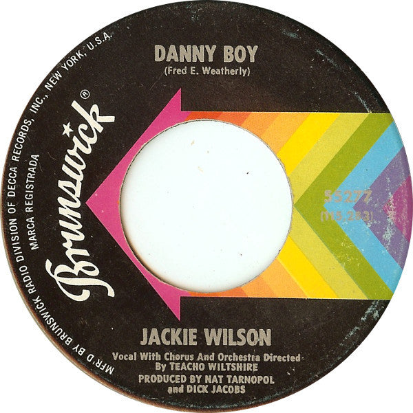 Jackie Wilson : Danny Boy / Soul Time (7", Single, ✤Gl)