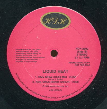 Liquid Heat : Nice Girls (12", Promo)