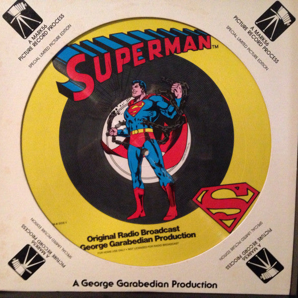 Unknown Artist : Superman (Original Radio Broadcast) (LP, Ltd, Pic)