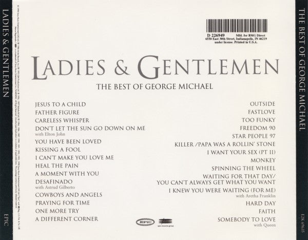 George Michael : Ladies & Gentlemen (The Best Of George Michael) (2xCD, Comp, Club)