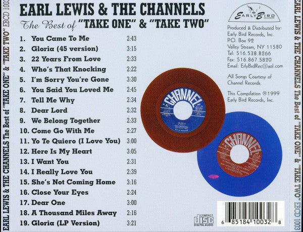 Earl Lewis & The Channels with The Billy Vera Band* : The Best Of "Take One" & "Take Two" (CD, Comp)
