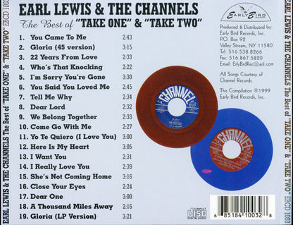 Earl Lewis & The Channels with The Billy Vera Band* : The Best Of "Take One" & "Take Two" (CD, Comp)