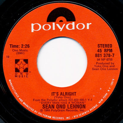 John Lennon : Every Man Has A Woman Who Loves Him (7", Styrene, 19 )