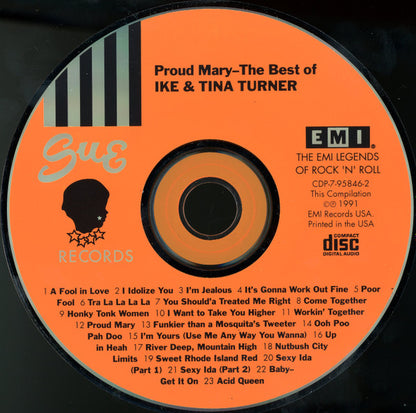 Ike & Tina Turner : Proud Mary-The Best Of Ike And Tina Turner (CD, Comp, Mono, RM)