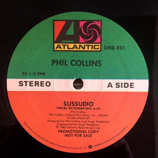 Phil Collins : Sussudio (12", Promo)