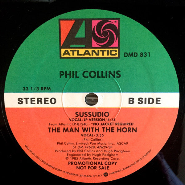Phil Collins : Sussudio (12", Promo)
