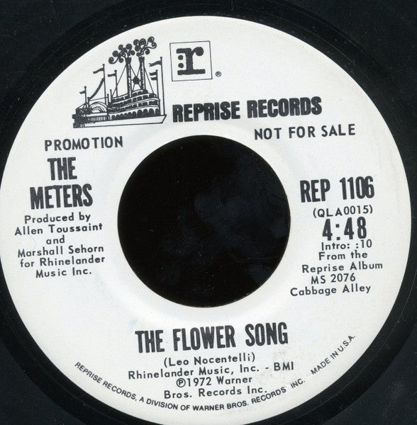 The Meters : Cabbage Alley (7", Promo)