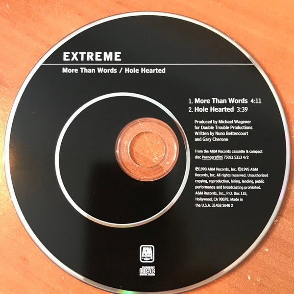 Extreme (2) : More Than Words / Hole Hearted (CD, Single)