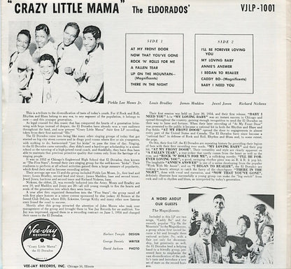 The El Dorados Guest Artist: The Magnificents (3) : Crazy Little Mama (LP, Album, Mono)