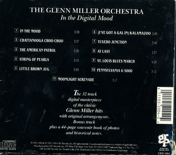 The Glenn Miller Orchestra : In The Digital Mood (CD, Album, RE, UNI)