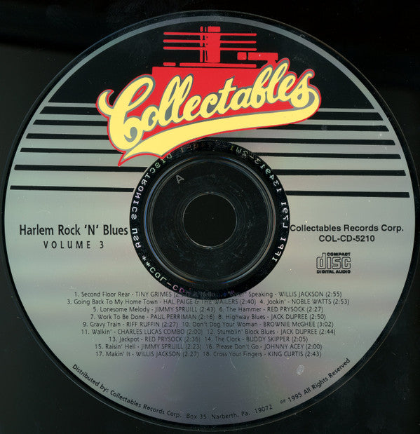 Various : Harlem Rock 'N' Blues Volume 3 (CD, Comp)