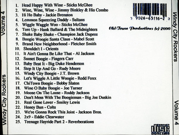 Various : Windy City Rockers Volume 4 (CDr, Comp, Unofficial)