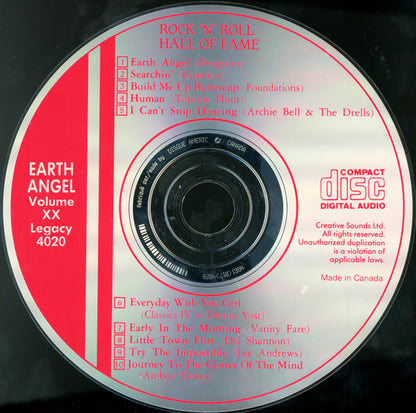 Various : Earth Angel - Rock 'n' Roll Hall Of Fame - Vol. XX (CD, Comp, RM)