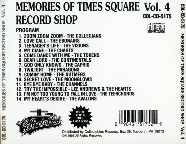 Various : Memories Of Time Square Record Shop Volume 4 (CD, Comp)