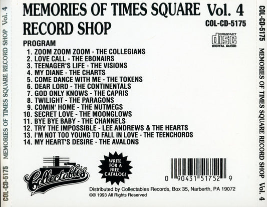 Various : Memories Of Time Square Record Shop Volume 4 (CD, Comp)