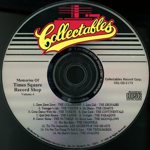 Various : Memories Of Time Square Record Shop Volume 4 (CD, Comp)