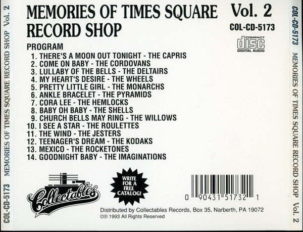 Various : Memories Of Times Square Record Shop Vol. 2 (CD, Comp)