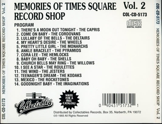 Various : Memories Of Times Square Record Shop Vol. 2 (CD, Comp)