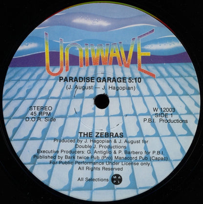The Zebras : Paradise Garage (12")