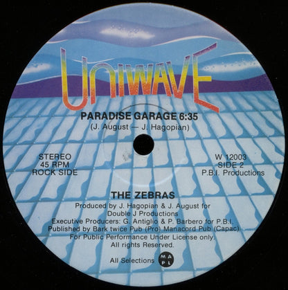 The Zebras : Paradise Garage (12")
