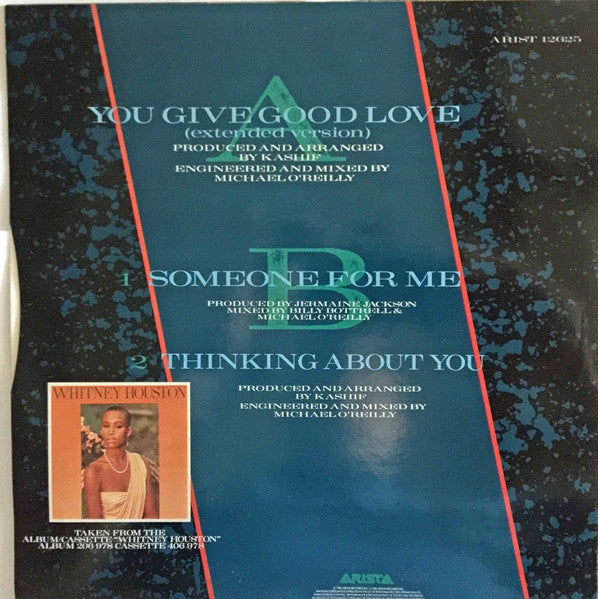 Whitney Houston : You Give Good Love (Extended Version) (12", Single)