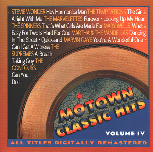 Various : Motown Classic Hits, Volume IV (CD, Comp)