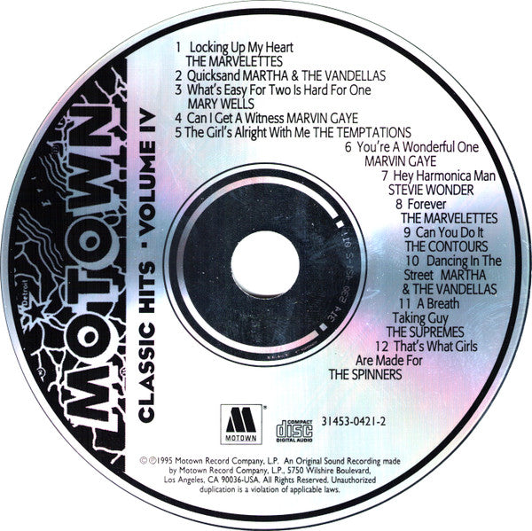 Various : Motown Classic Hits, Volume IV (CD, Comp)