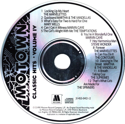 Various : Motown Classic Hits, Volume IV (CD, Comp)